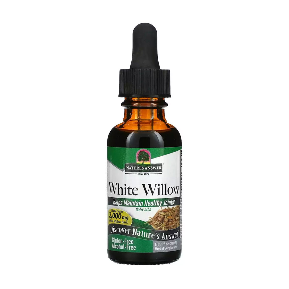 Екстракт білої верби Nature's Answer White Willow в рідині, 2000 мг, 30 мл